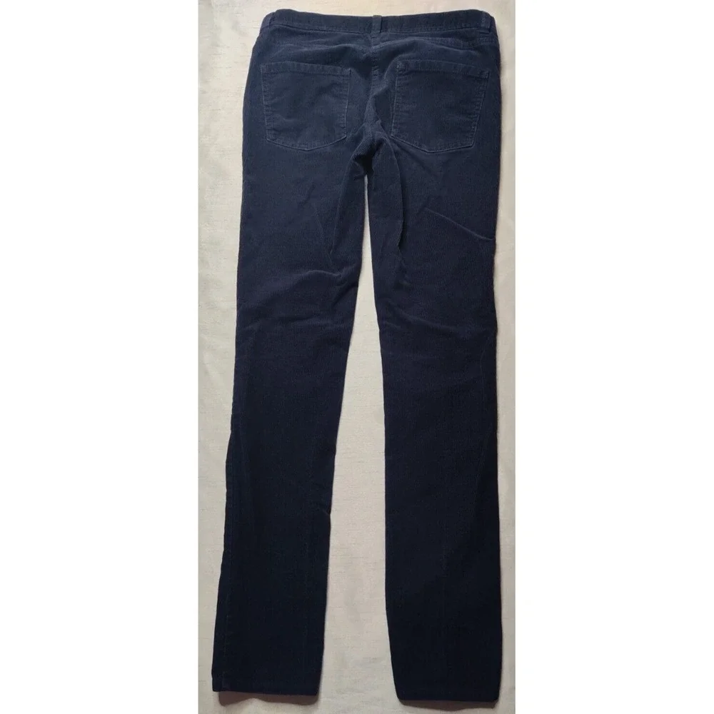 J. CREW‎ CREWCUTS TOOTHPICK Girls Size 14 Blue Cotton Flex Corduroy Pants